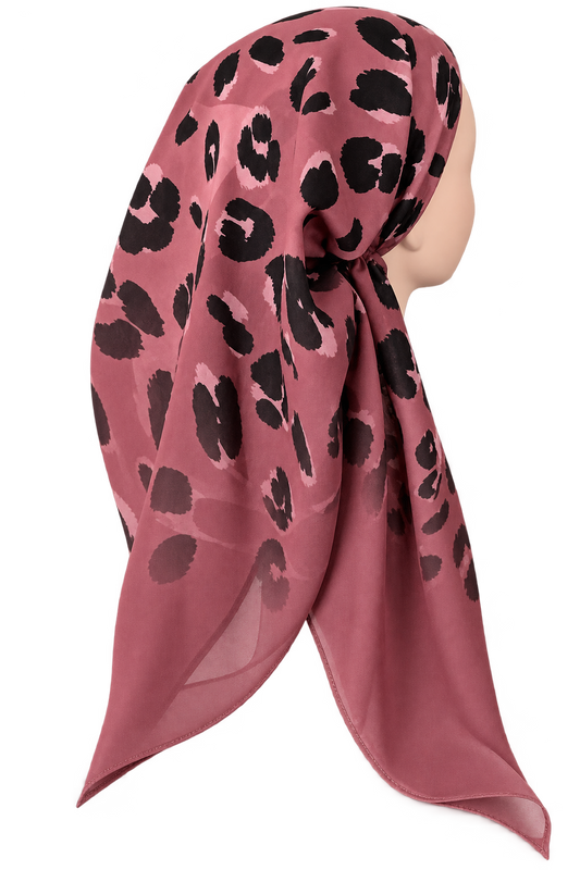 Blush Leopard tichel
