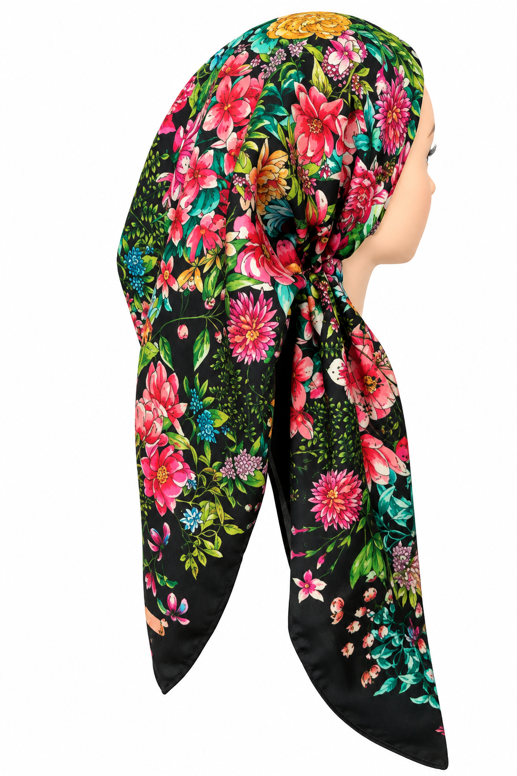 Noir Botanica pretied tichel