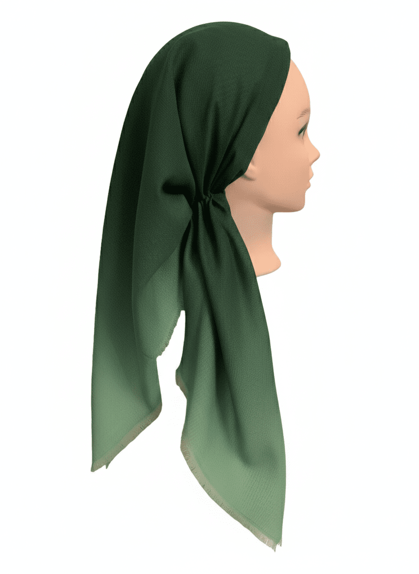 Evergreen Horizon Pretied Tichel Head Scarf